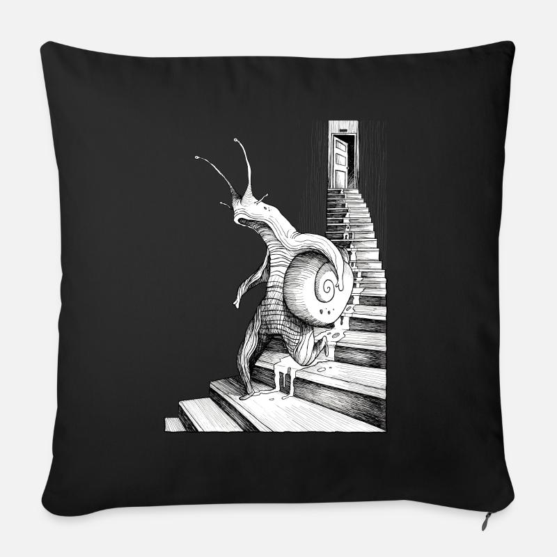 DIE WENDELTREPPEN - Sofakissen mit Füllung 45 x 45 cm - Schwarz