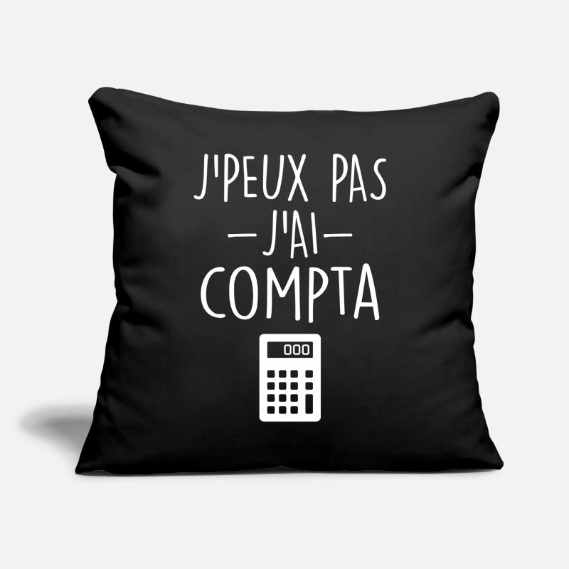 Comptable | Comptabilité | Compter | Chiffre Coussin et housse de 45 x 45 cm