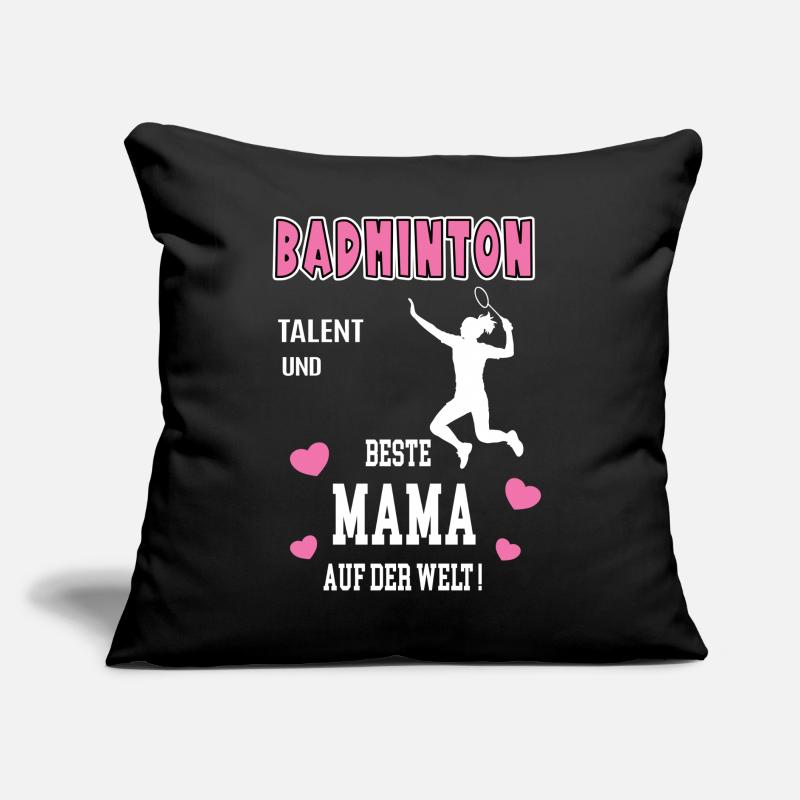 Badminton Beste Mama Mutter Muttertag Geburtstag Sofakissen mit Füllung 45 x 45 cm