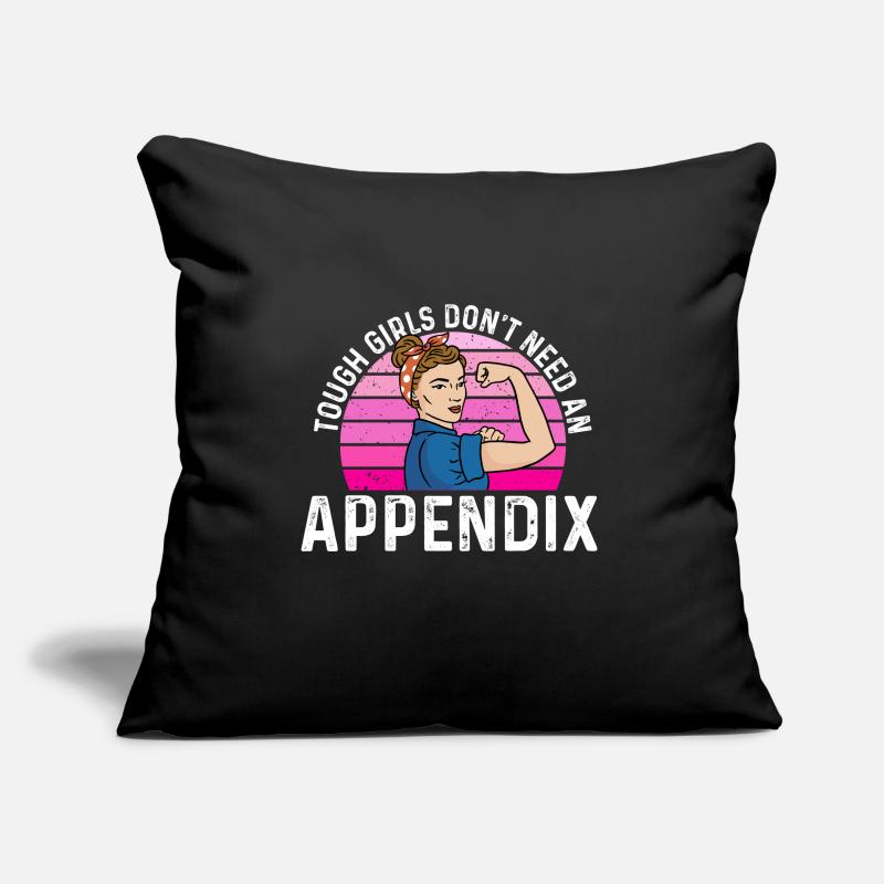 Appendicectomie Appendicite Coussin et housse de 45 x 45 cm