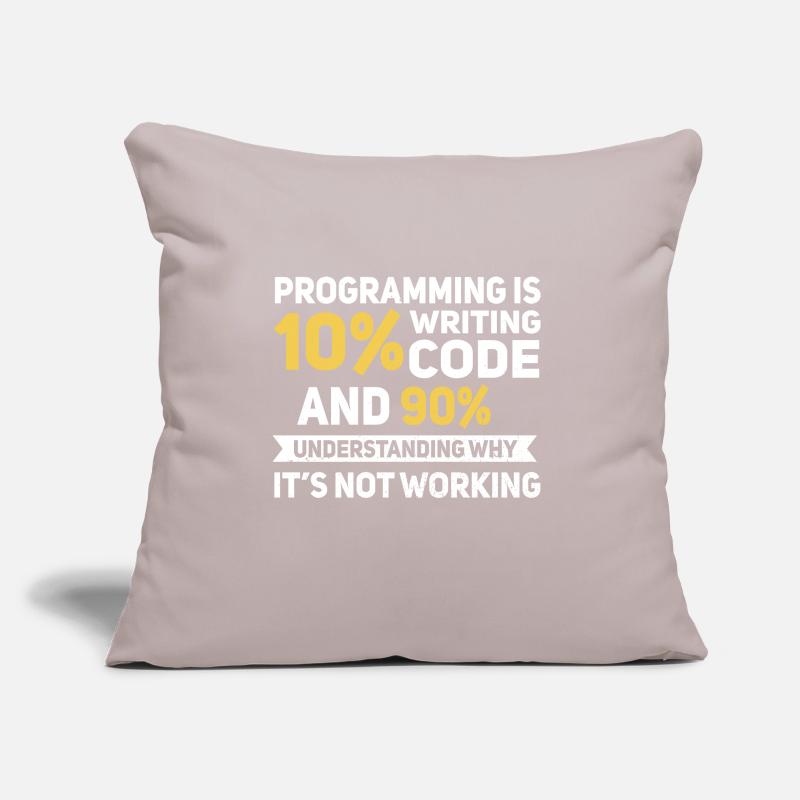 Programming Quota... Programmers & Nerd Sofa pillow with filling 45cm x 45cm