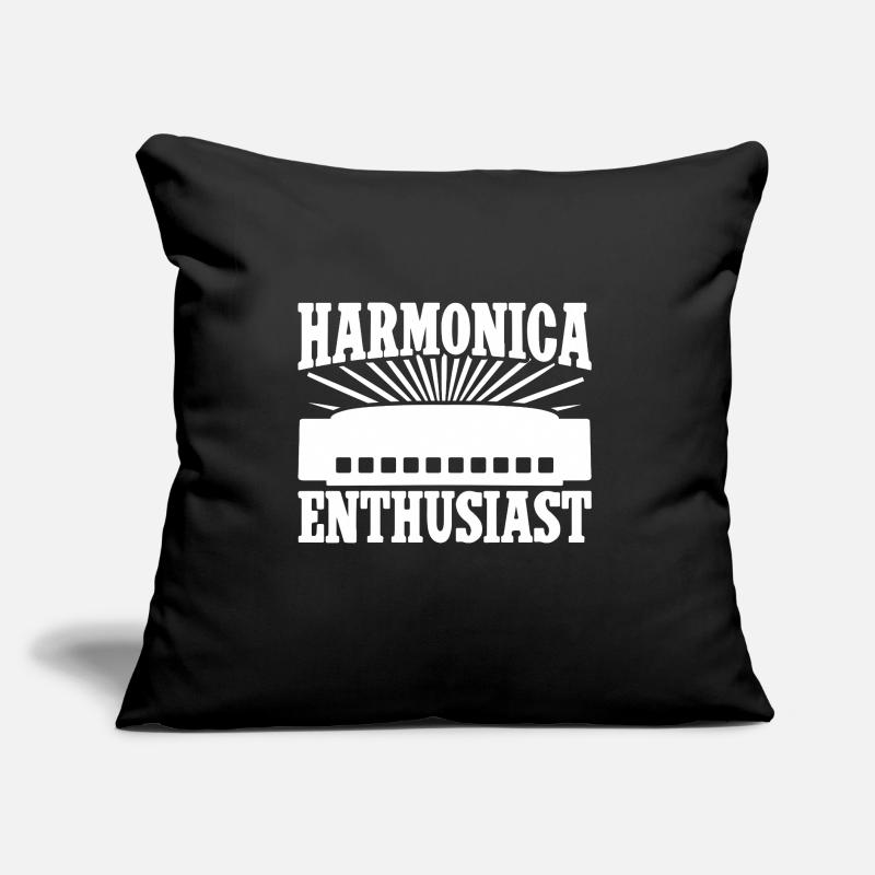 Harmonica Musican Enthusiast Harmonica Sofakissen mit Füllung 45 x 45 cm