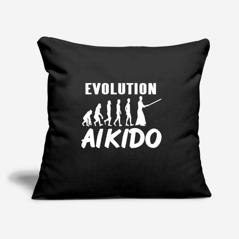 Awesome Evolution of Aikido Cool Designs Tee Sofakissen mit Füllung 45 x 45 cm