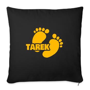 Birth Tarek - Sofa pillow with filling 45cm x 45cm - black - Front