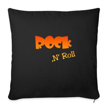 Rock n Roll - Sofakissen mit Füllung 45 x 45 cm - Schwarz - Vorne