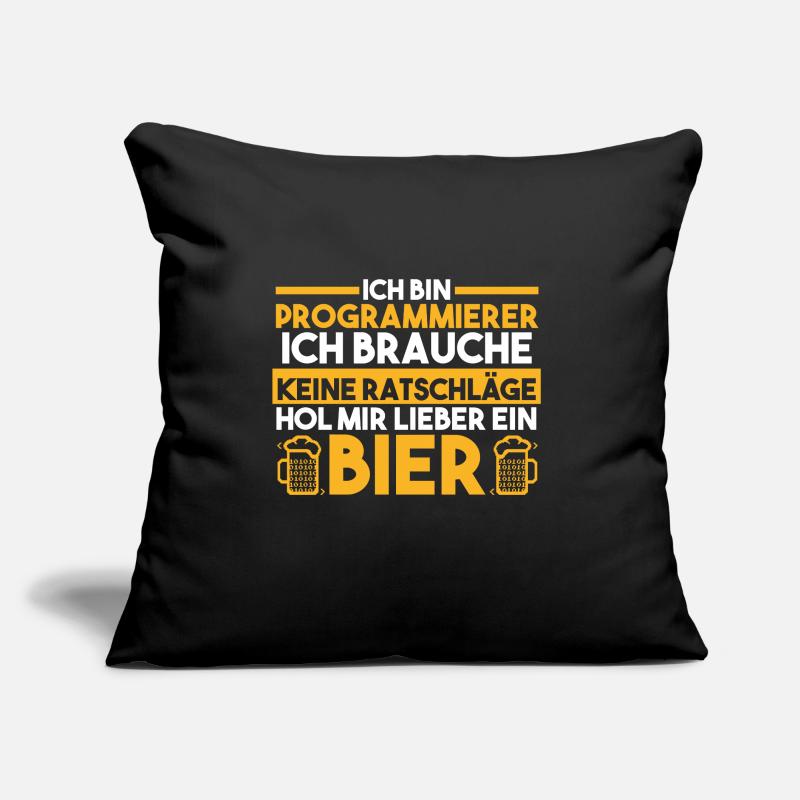 Programmieren Entwickler Coder Bier Programmierer Sofakissen mit Füllung 45 x 45 cm