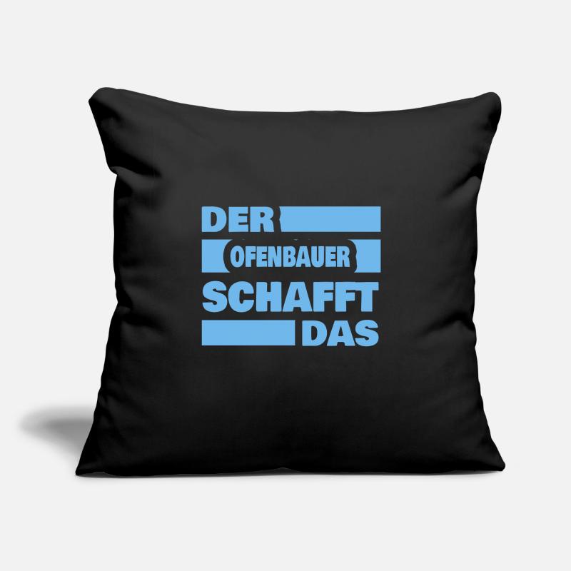 Work stove builder Sofa pillow with filling 45cm x 45cm