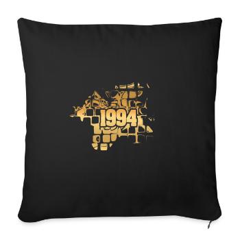 Grandma 1994 - Sofa pillow with filling 45cm x 45cm - black - Front