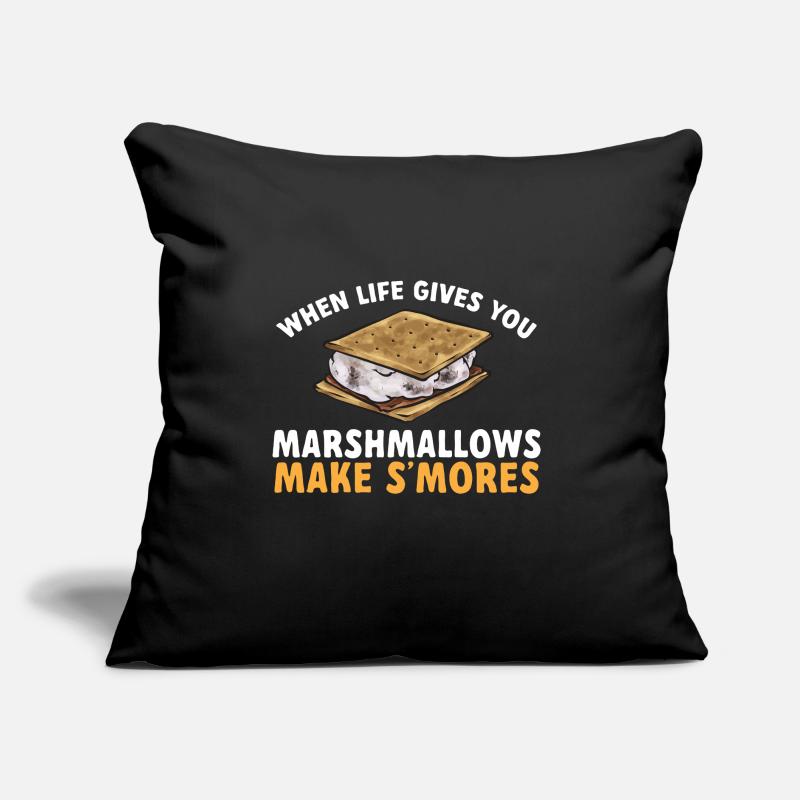 S'more Campfire Marshmallow Camping Sofa pillow with filling 45cm x 45cm