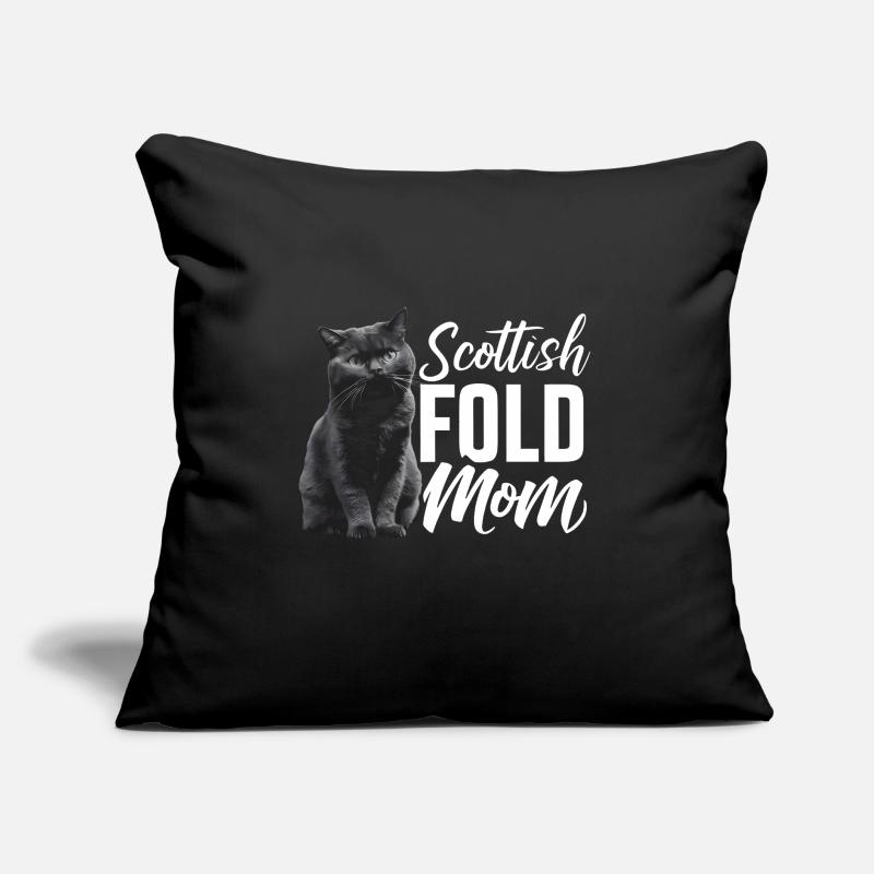 Katze Scottish Fold Geschenk Sofakissen mit Füllung 45 x 45 cm