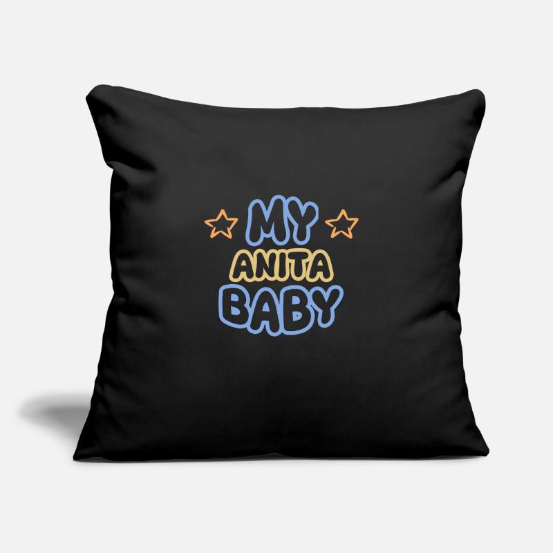 Anita as a given name Sofa pillow with filling 45cm x 45cm