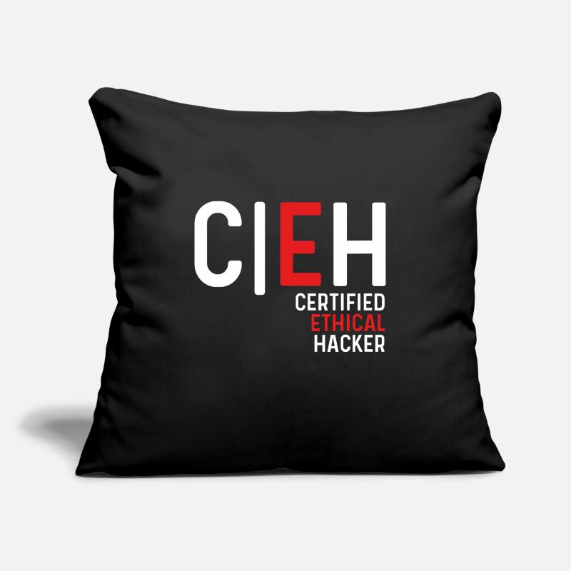 Certified Ethical Hacker Cyber Security Hacking Sofakissen mit Füllung 45 x 45 cm