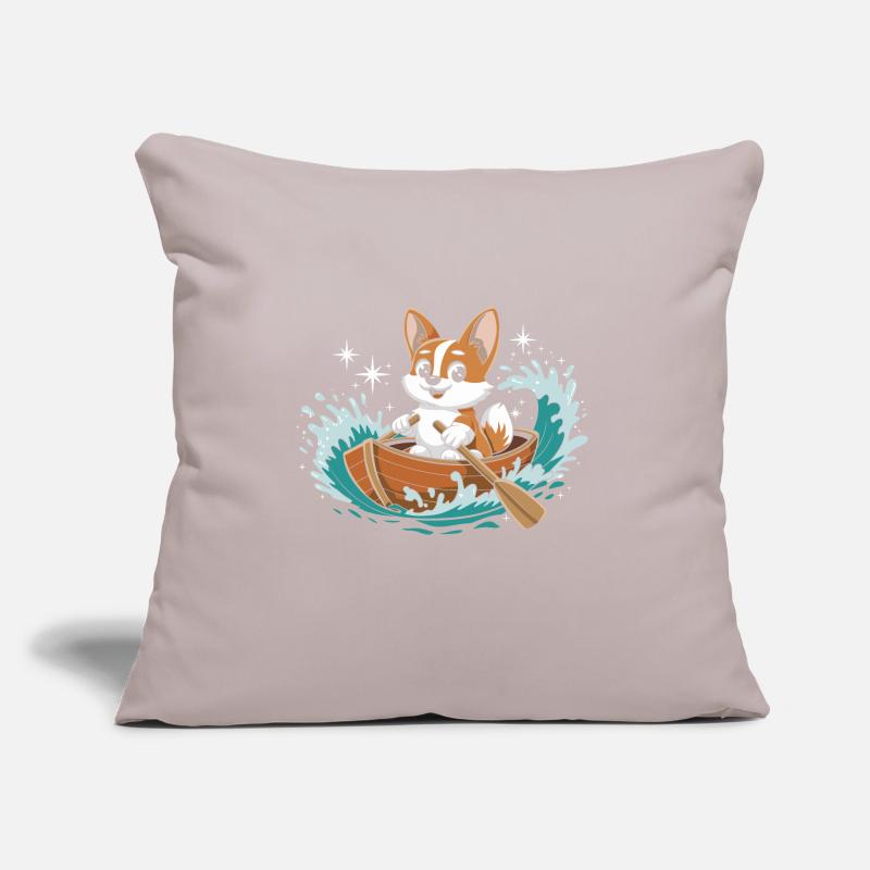 Ein Corgi Boot Paddle Boot Sofakissen mit Füllung 45 x 45 cm