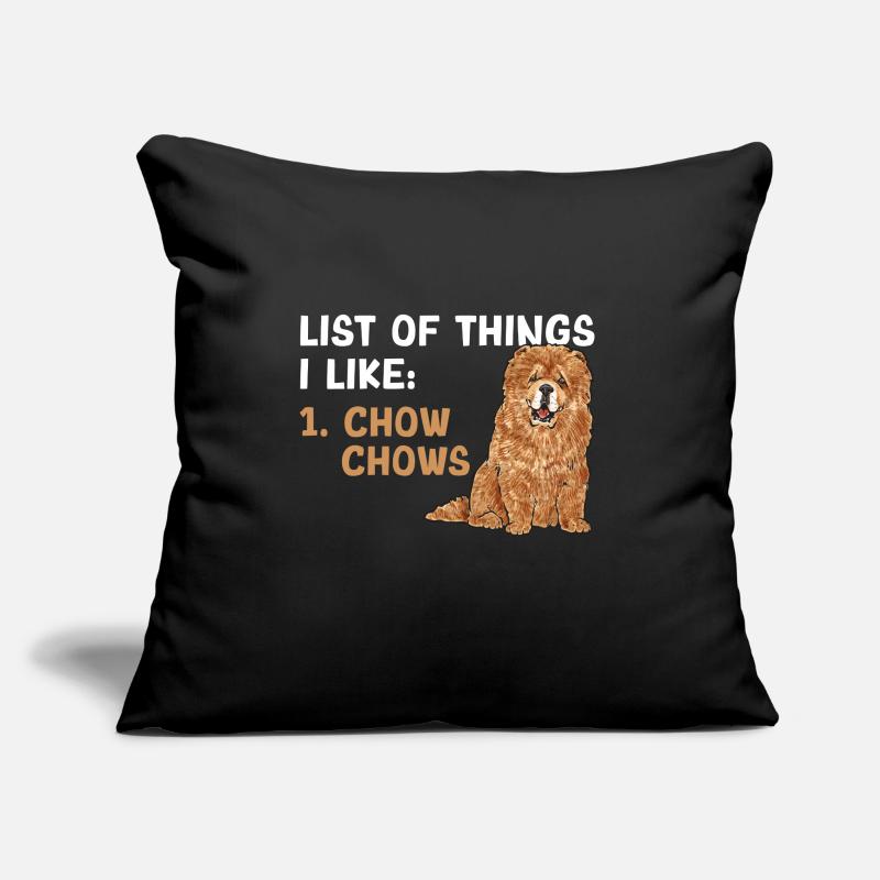 Chow Chow Chien Coussin et housse de 45 x 45 cm