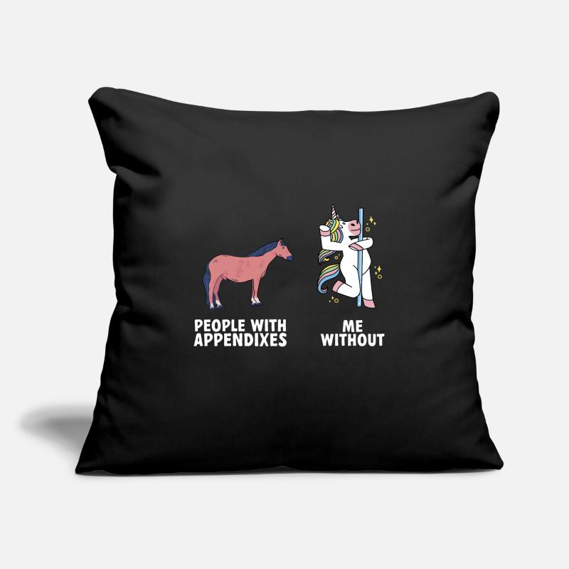 Appendicectomie Appendicite Coussin et housse de 45 x 45 cm