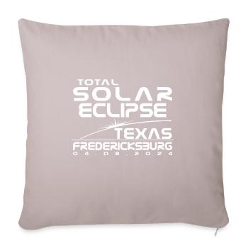 Fredericksburg, Texas, Totalité, Éclipse Solaire Totale - Coussin et housse de 45 x 45 cm - taupe clair - Devant