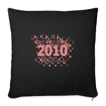 2010 - Sofa pillow with filling 45cm x 45cm - black - Front