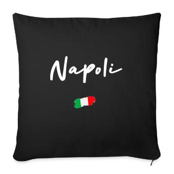 NAPOLI - Coussin et housse de 45 x 45 cm - noir - Devant