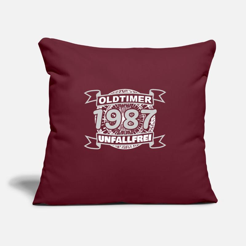 Oldtimer 1987 Sofakissen mit Füllung 45 x 45 cm