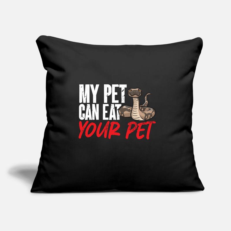 Ball Python Snake King Python Coussin et housse de 45 x 45 cm