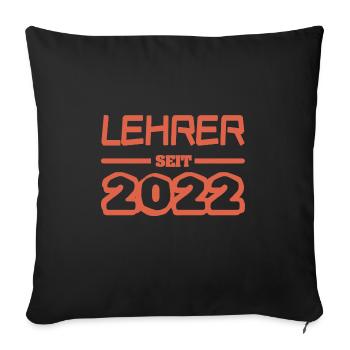 2022 - Sofa pillow with filling 45cm x 45cm - black - Front