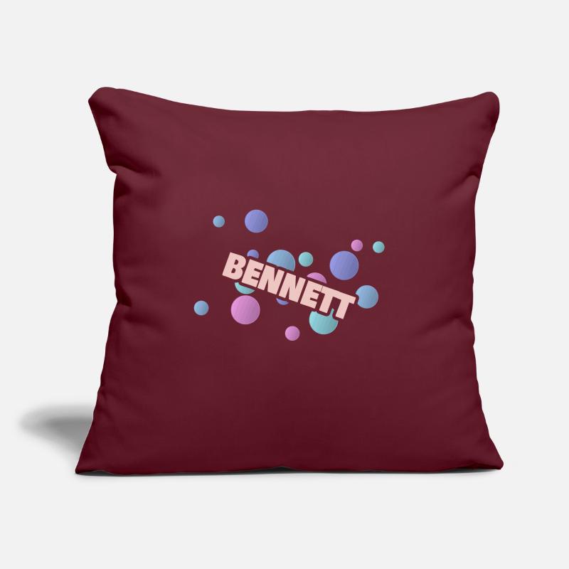 Gift for Bennett Bennett First name Sofa pillow with filling 45cm x 45cm