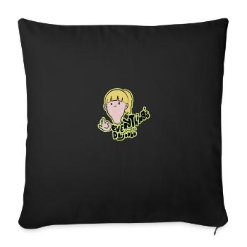 Funny sayings - Sofa pillow with filling 45cm x 45cm - black - Front