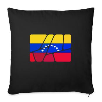 Venezuela Venezuela - Sofa pillow with filling 45cm x 45cm - black - Front