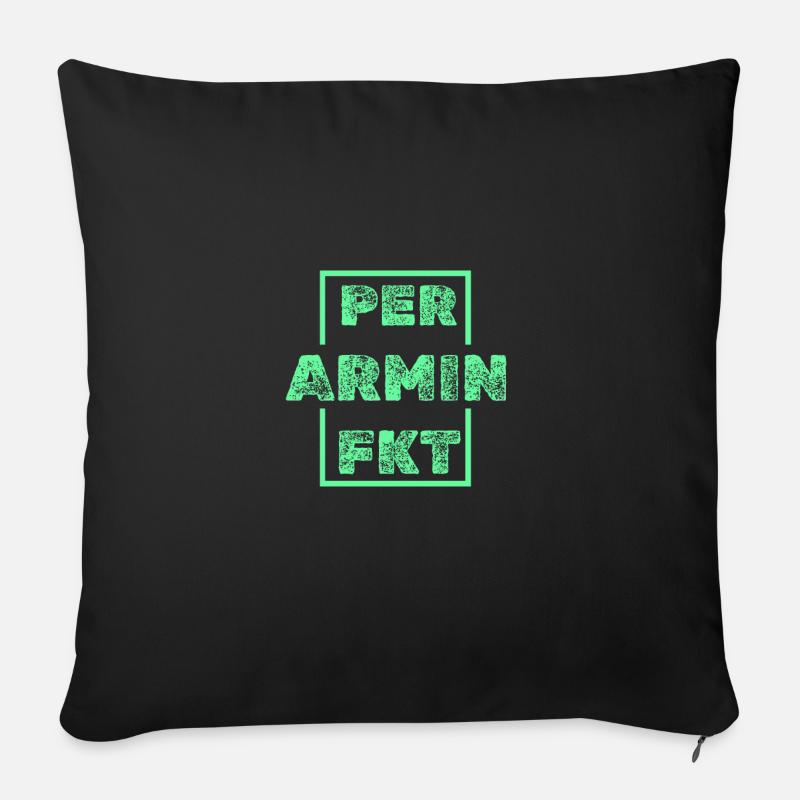 Armin - Coussin et housse de 45 x 45 cm - noir