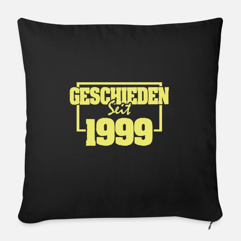 Single 1999 - Sofakissen mit Füllung 45 x 45 cm - Schwarz