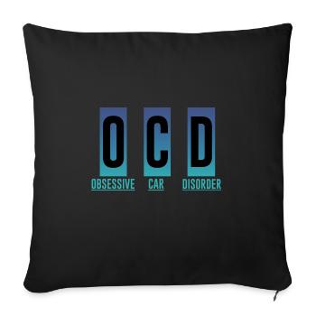 Obsessive Car Disorder 2 - Sofakissen mit Füllung 45 x 45 cm - Schwarz - Vorne