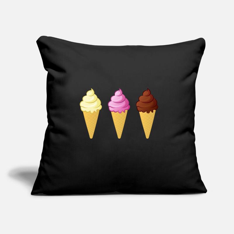 Eis Waffel Kostüme Eiscreme Eiskugel Waffeleis Sofakissen mit Füllung 45 x 45 cm