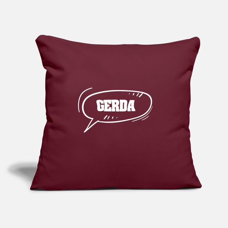 First name Gerda Sofa pillow with filling 45cm x 45cm