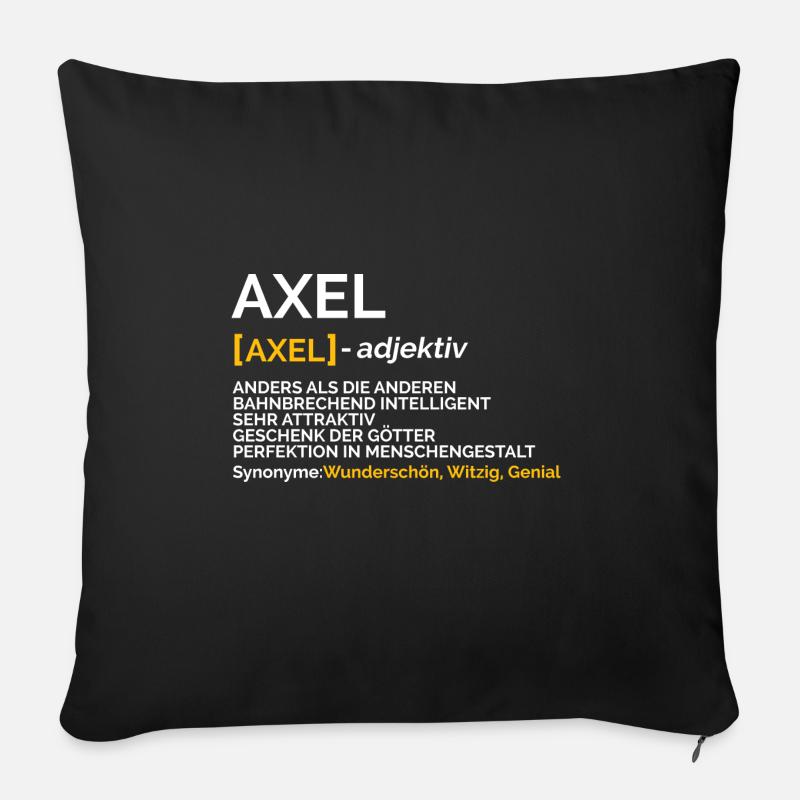 Axel - Sofakissen mit Füllung 45 x 45 cm - Schwarz