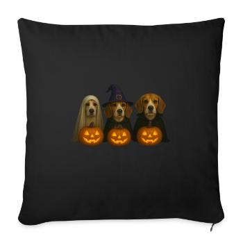 Beagle - Sofakissen mit Füllung 45 x 45 cm - Schwarz - Vorne