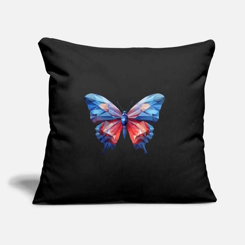 Morpho Papillon Bleu Coussin et housse de 45 x 45 cm