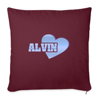 Gold Alvin - Sofakissen mit Füllung 45 x 45 cm - Burgunderrot - Vorne