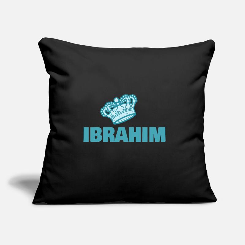 First name Ibrahim Sofa pillow with filling 45cm x 45cm