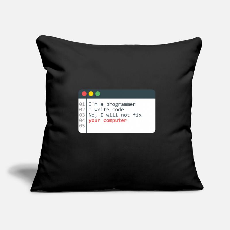Programmierer HTML Computer Coder Codierung Programmierung Sofakissen mit Füllung 45 x 45 cm