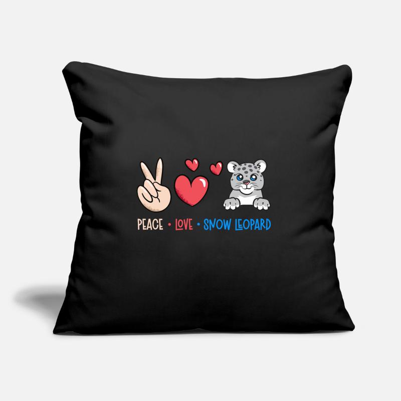 Snow leopard Sofa pillow with filling 45cm x 45cm