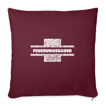 Occupation Furnace Builder - Sofa pillow with filling 45cm x 45cm - burgundy - Front