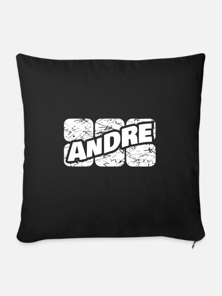 Andre - Sofakissen mit Füllung 45 x 45 cm - Schwarz