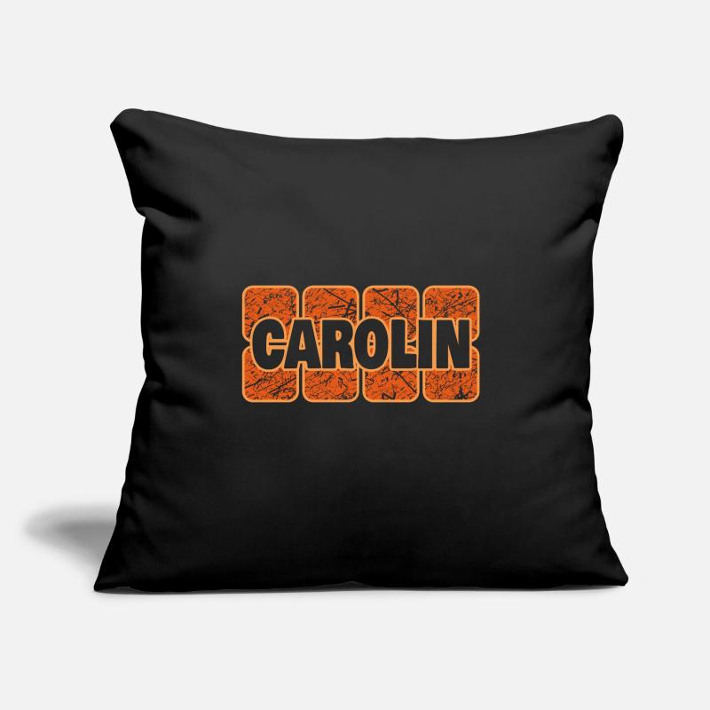 First name Carolin Sofa pillow with filling 45cm x 45cm