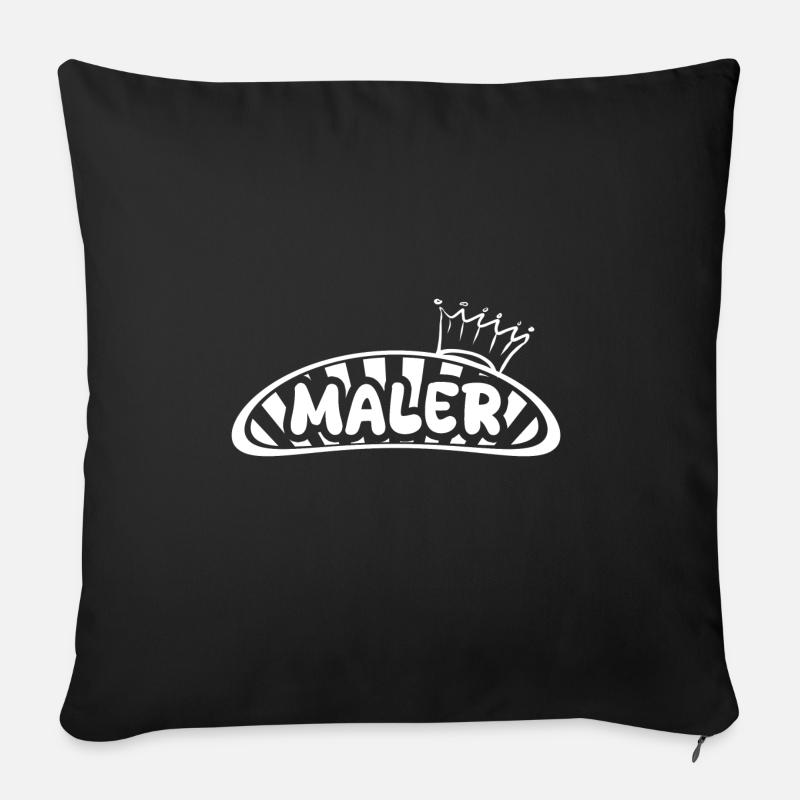 Beruf Maler - Sofakissen mit Füllung 45 x 45 cm - Schwarz