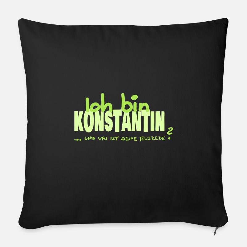 Konstantin Konstantin - Sofakissen mit Füllung 45 x 45 cm - Schwarz