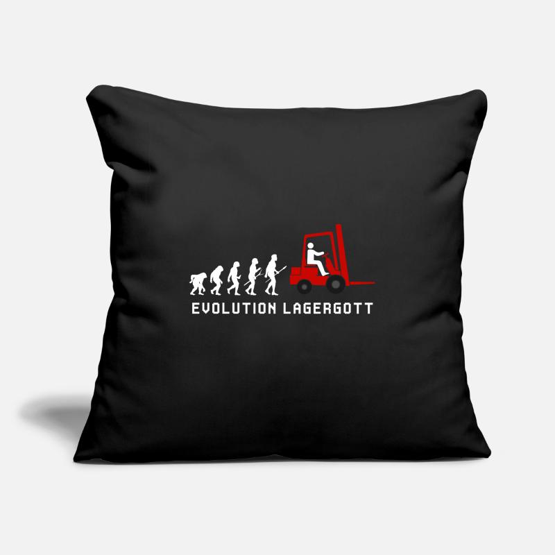 Evolution Lagergott Forklift Driver Funny Forklift Sofa pillow with filling 45cm x 45cm