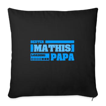 Mathis - Sofakissen mit Füllung 45 x 45 cm - Schwarz - Vorne