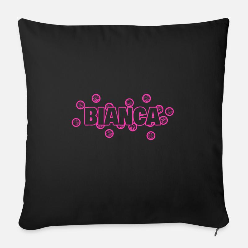 Bianca als Bianca - Sofakissen mit Füllung 45 x 45 cm - Schwarz