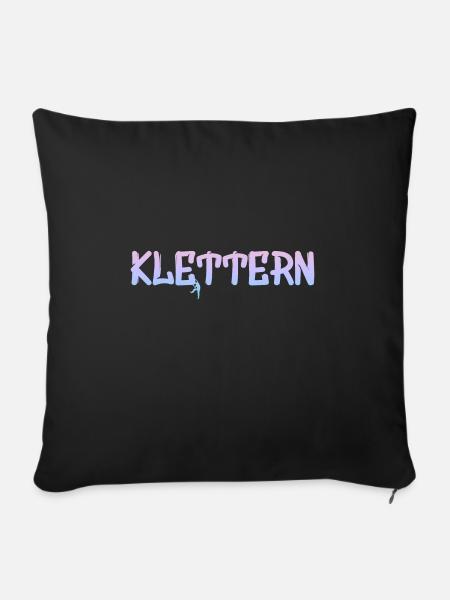 Klettern - Sofakissen mit Füllung 45 x 45 cm - Schwarz