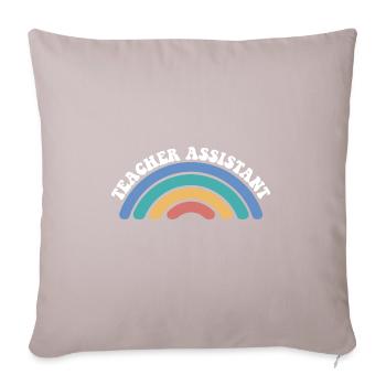 Aide-enseignant(e) Éducateur scolaire suppléant - Coussin et housse de 45 x 45 cm - taupe clair - Devant